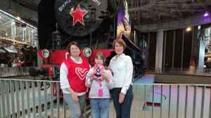 Наши семьи отметили день рождения Музея железных дорог России!