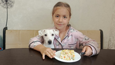 Кулинарный мастер-класс «Любимый салат» для семей нашего клуба.