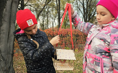 Мастер класс «Кормушка для белочек и птиц»