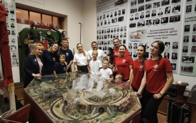 Экскурсия в музей истории Северного широтного хода Дальневосточного центра научно-технической информации и библиотек ОАО «РЖД» оказалась настоящим открытием для семей Комсомольского ДСК