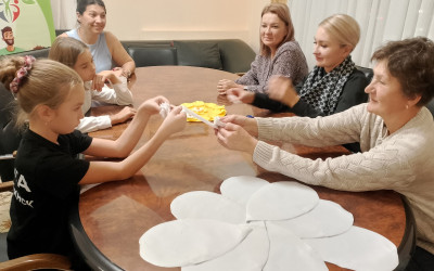 Мастер – класс – Символ любви и верности из атласных лент.