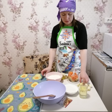 Морковный кекс с шоколадом, бананом и яблоком