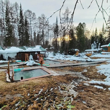 Семья Мусихиных .Термальные источники БАМа